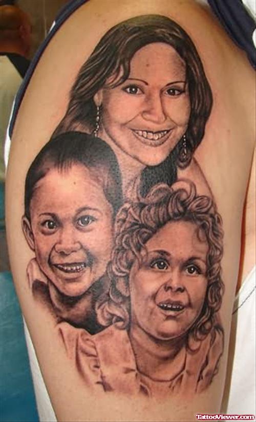 Charming Family Tattoo on Arm