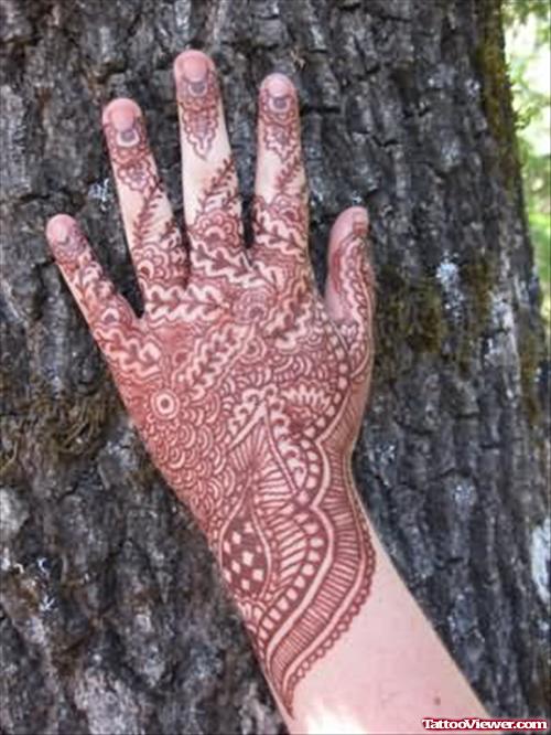 Catheholden Henna Tattoo Hand