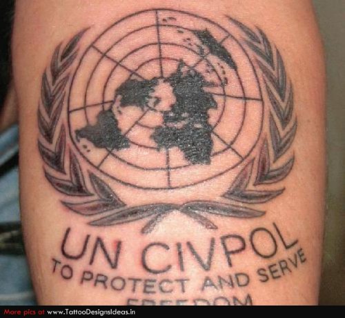 UN Cicpol Family Crest Tattoo