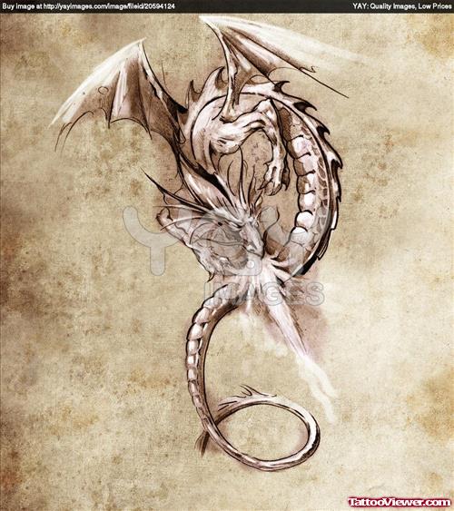Dragon Fantasy Tattoos Design