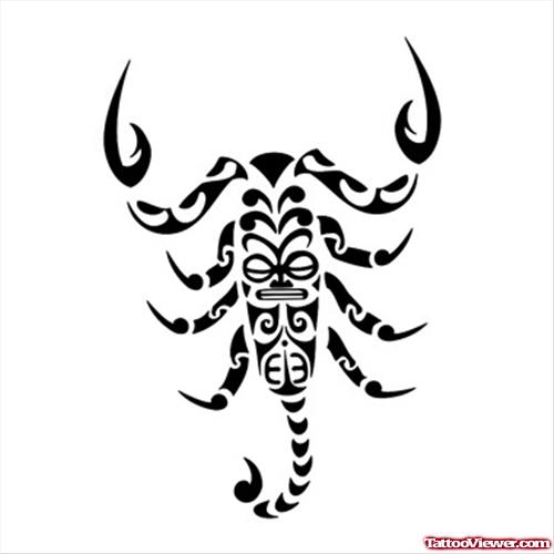 Scorpio Fantasy Tattoo Design