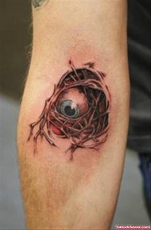 Color Eyeball Fantasy Tattoo
