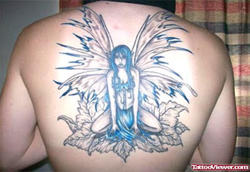 Attractive Back Body Fantasy Tattoo