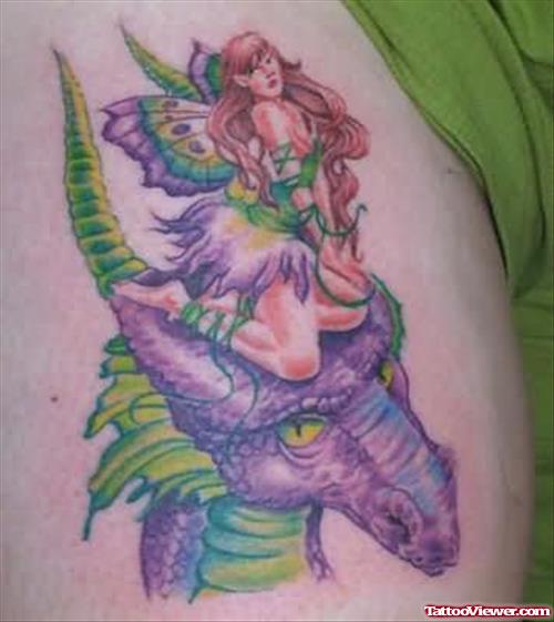 New Fantasy Colourful Tattoo
