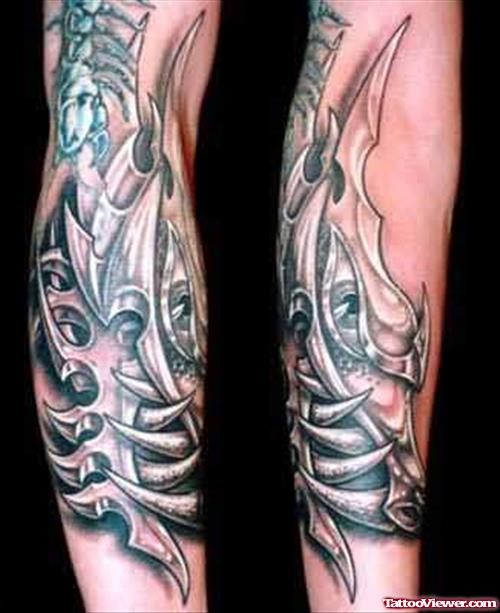 Metalic Dragon Tattoo