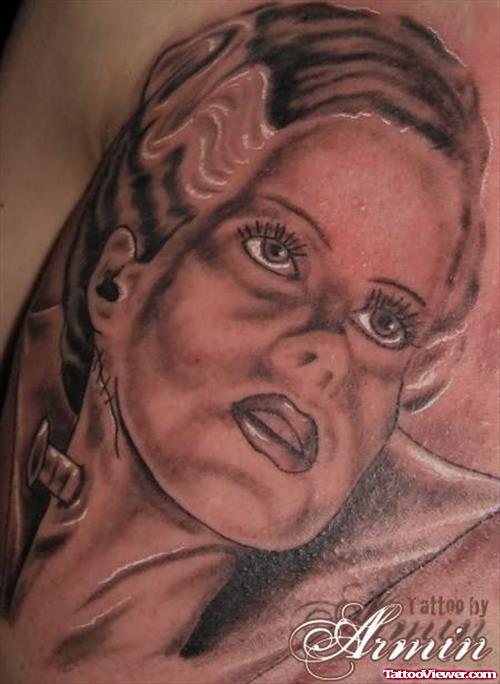 Fantasy Lady Frankenstein Tattoo