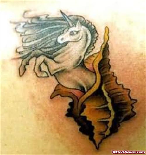 A Unicorn - Fantasy Tattoo