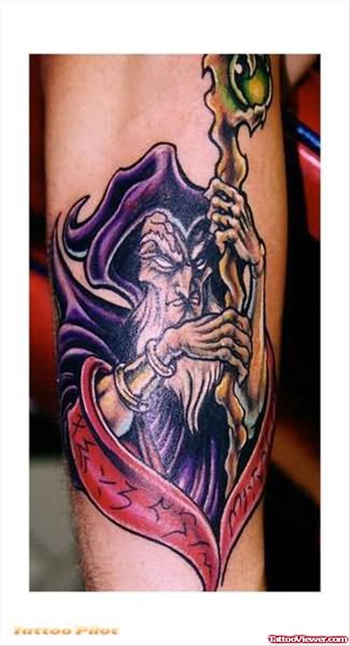 Fantasy Old Man Tattoo