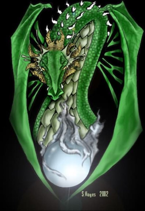 Green Dragon Tattoo Sample