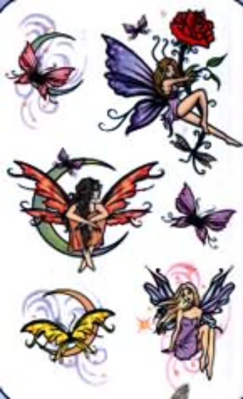 Stic Fairies Fantasy Tattoo Stencils
