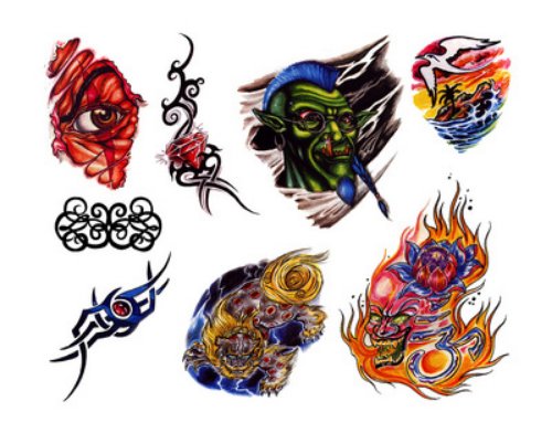 New Colored Fantasy Tattoos Designs