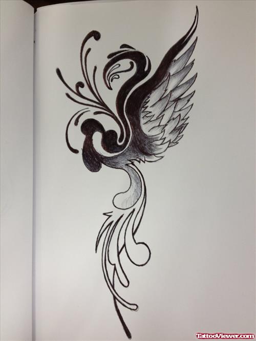 Best Phoenix Feather Tattoo