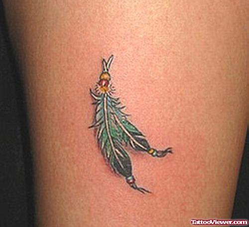 Green Feathers Tattoos