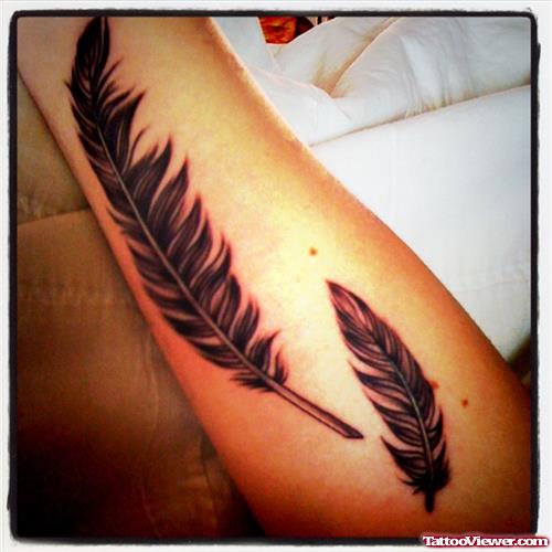 Arm Feather Tattoo