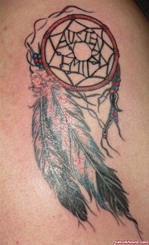 Best Dreamcatcher Feather Tattoo
