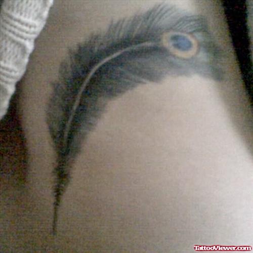 Extreme Peacock Feather Tattoo