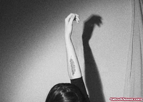 Tumblr Feather Tattoo On Arm