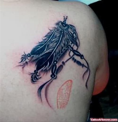 Feather Tattoo For Back