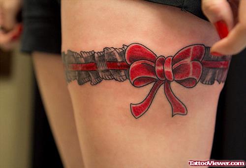 Re4d Ribbon Bow Feminine Tattoo