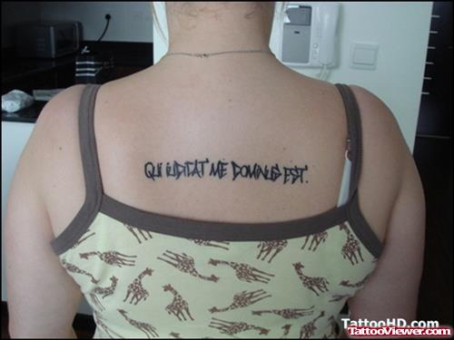 Girl Upperback Feminine Tattoo