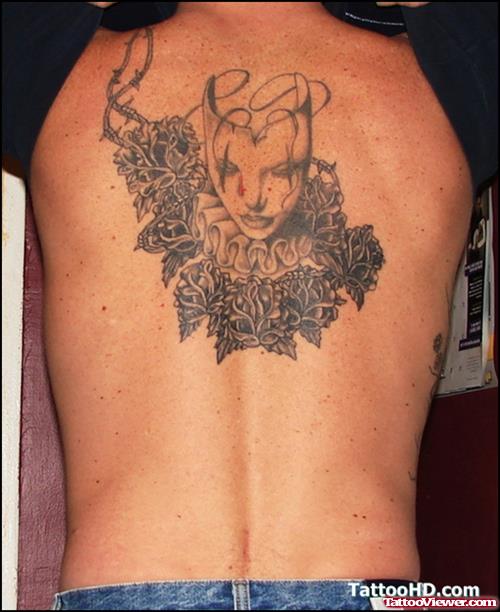 Feminine Tattoo On Back Body