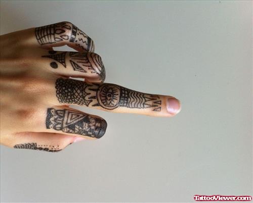 Henna Finger Tattoos