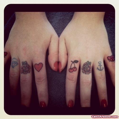 Cute Finger Tattoos For Girls