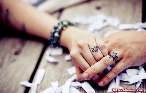Wedding Rings Finger Tattoos
