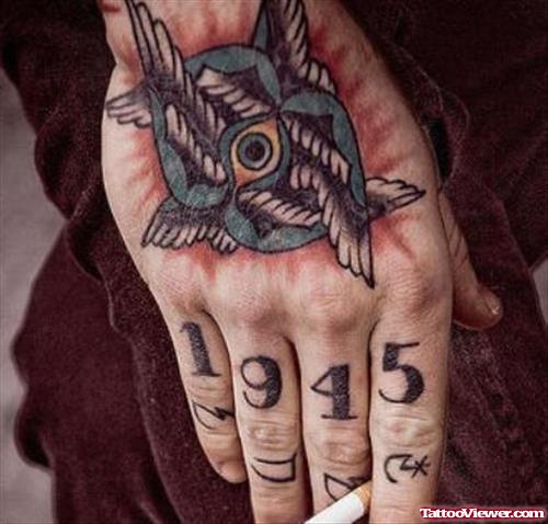 Memorial Year Finger Tattoo