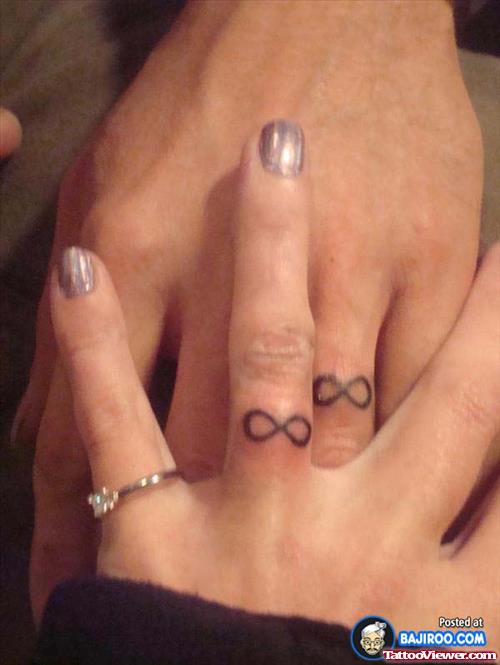 Small Infinity Symbol Finger Tattoos