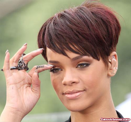 Rihanna Finger Tattoo Designs