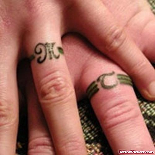 Ring Finger Tattoos For Couple