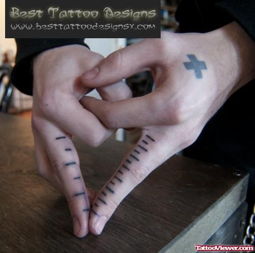 Measures Finger Tattoo