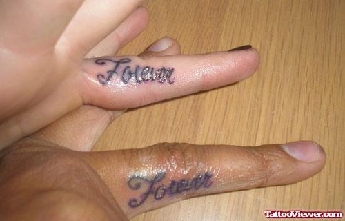 Forever Finger Tattoos