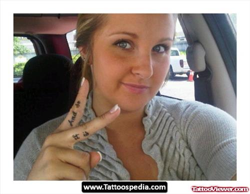 And It Is Finger Tattoos