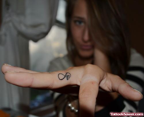 Infinity Symbol Finger Tattoos