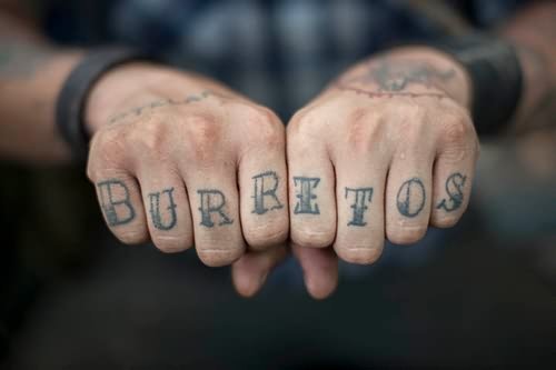 Burretos Tattoo On Fingers