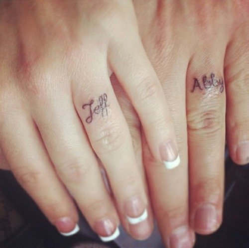 Teff Abby Finger Tattoos