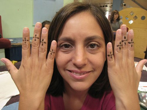 Amazing Cross Finger Tattoos