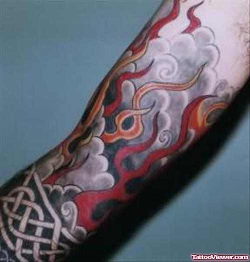 Flames & Smoke Tattoo Designs