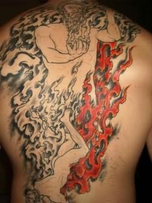 God Of Fire And Flame Tattoo