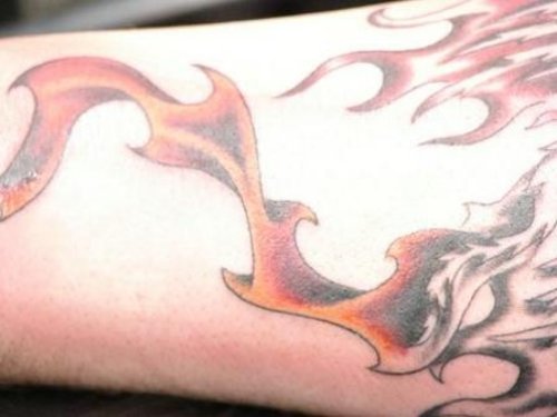 Fire and Flame Tattoo
