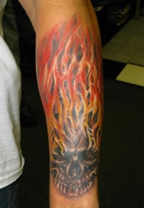Fire And Flame Tattoos For Men