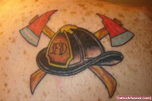 Firehighter Cap Tattoo