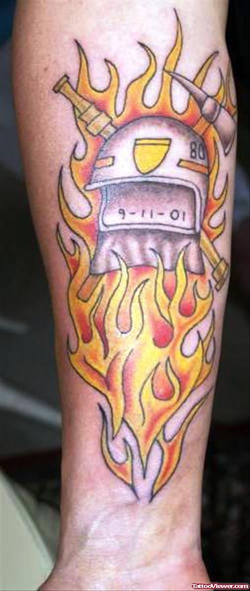 Firefighter Symbol Tattoo