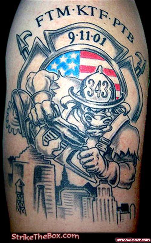 Memorial Firefighter Tattoo