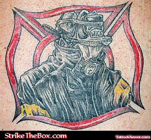 Awesome Firefighter Tattoo