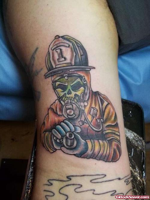Nuclear Firefighter Tattoo