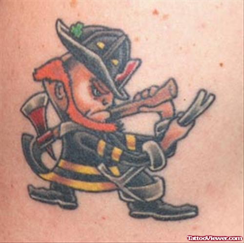 Leprecheun Firefighter Tattoo