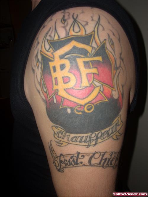 Misc.Christmas Fire Fighter Tattoo